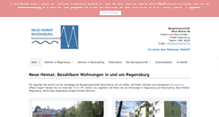 Desktop Screenshot of neue-heimat-regensburg.de