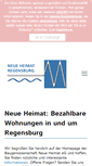 Mobile Screenshot of neue-heimat-regensburg.de